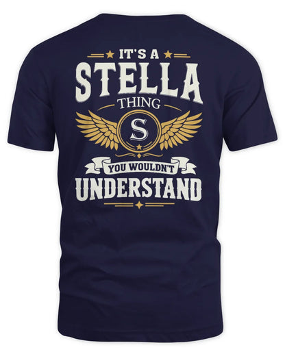 STELLA KT06-M008 It’s a [NAME] Thing – You Wouldn’t Understand | Personalized Vintage T-Shirt - Unisex Standard T-Shirt - Navy