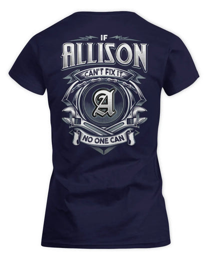 ALLISON AP81-K4-626 - Personalized Ahmed Quote Apparel “If Ahmed Can't Fix It, No One Can” - Women's Standard T-Shirt - Navy