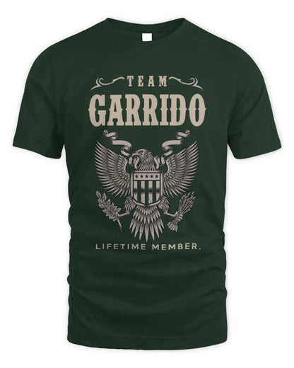 GARRIDO TP06-K82 – Personalized Classic Style Apparel “Team NAME Lifetime Member” - Unisex Standard T-Shirt - Forest Green