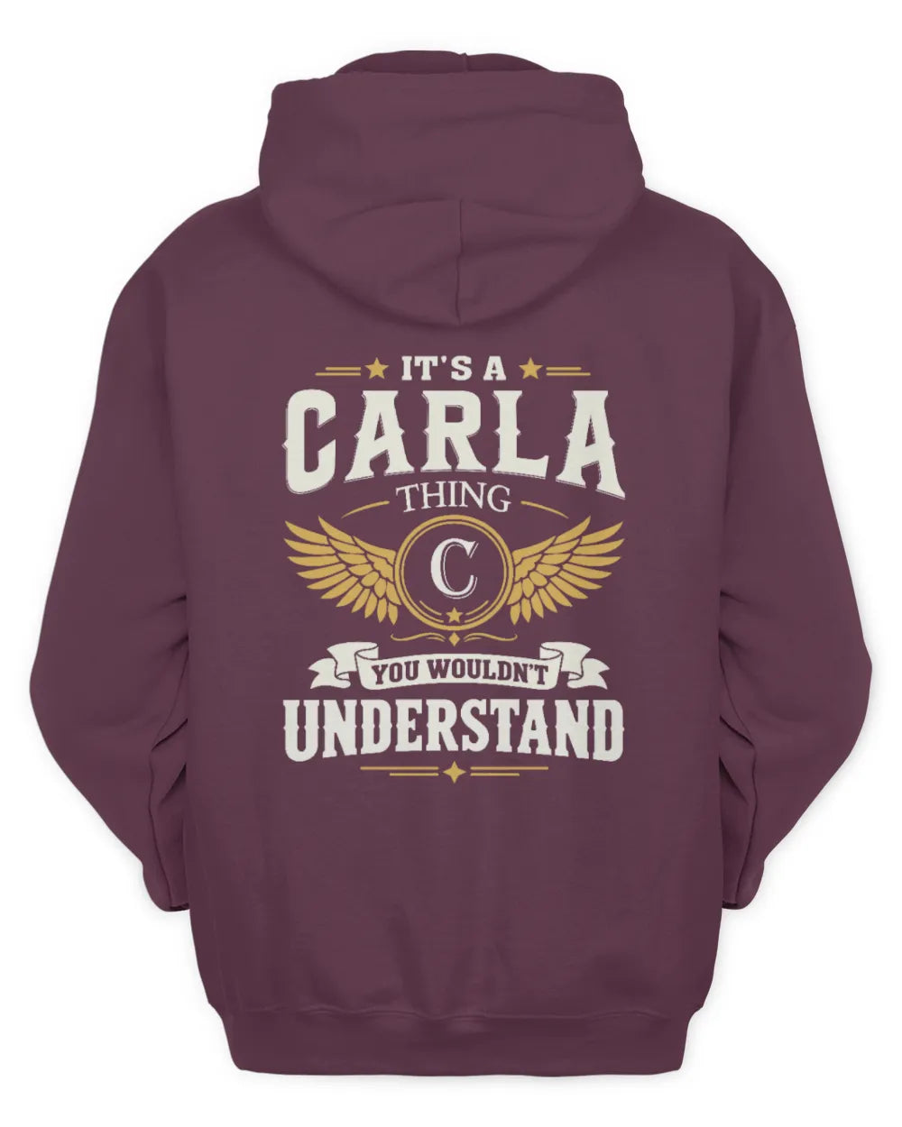 CARLA KT06-M008 It’s a [NAME] Thing – You Wouldn’t Understand | Personalized Vintage T-Shirt - Unisex Hoodie - Maroon