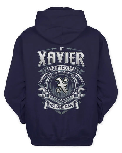 XAVIER AP81-K4-626 - Personalized Ahmed Quote Apparel “If Ahmed Can't Fix It, No One Can” - Unisex Hoodie - Navy