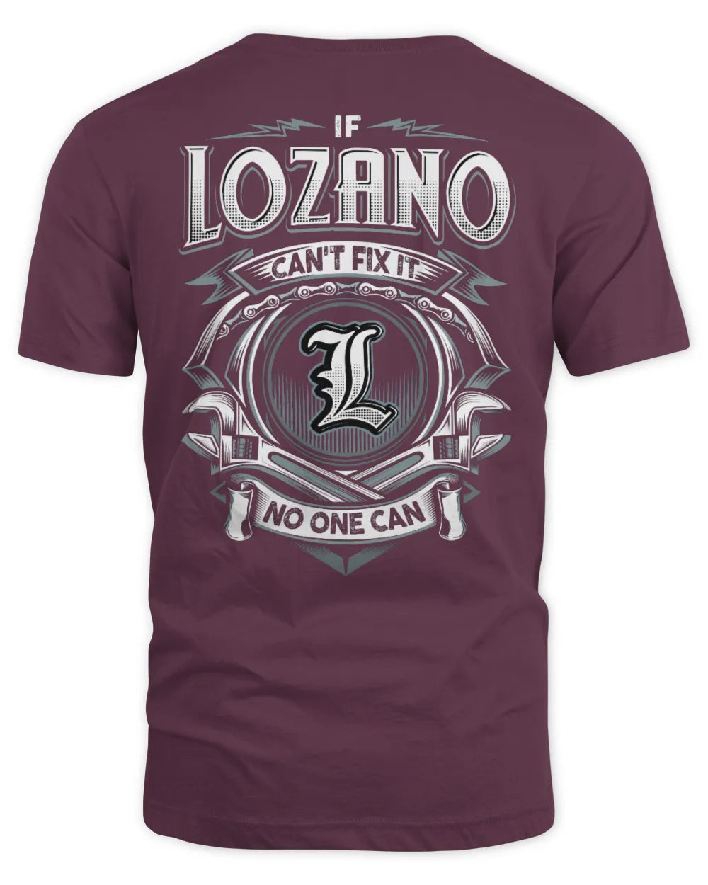 LOZANO AP81-K4-626 - Personalized Ahmed Quote Apparel “If Ahmed Can't Fix It, No One Can” - Unisex Standard T-Shirt - Maroon
