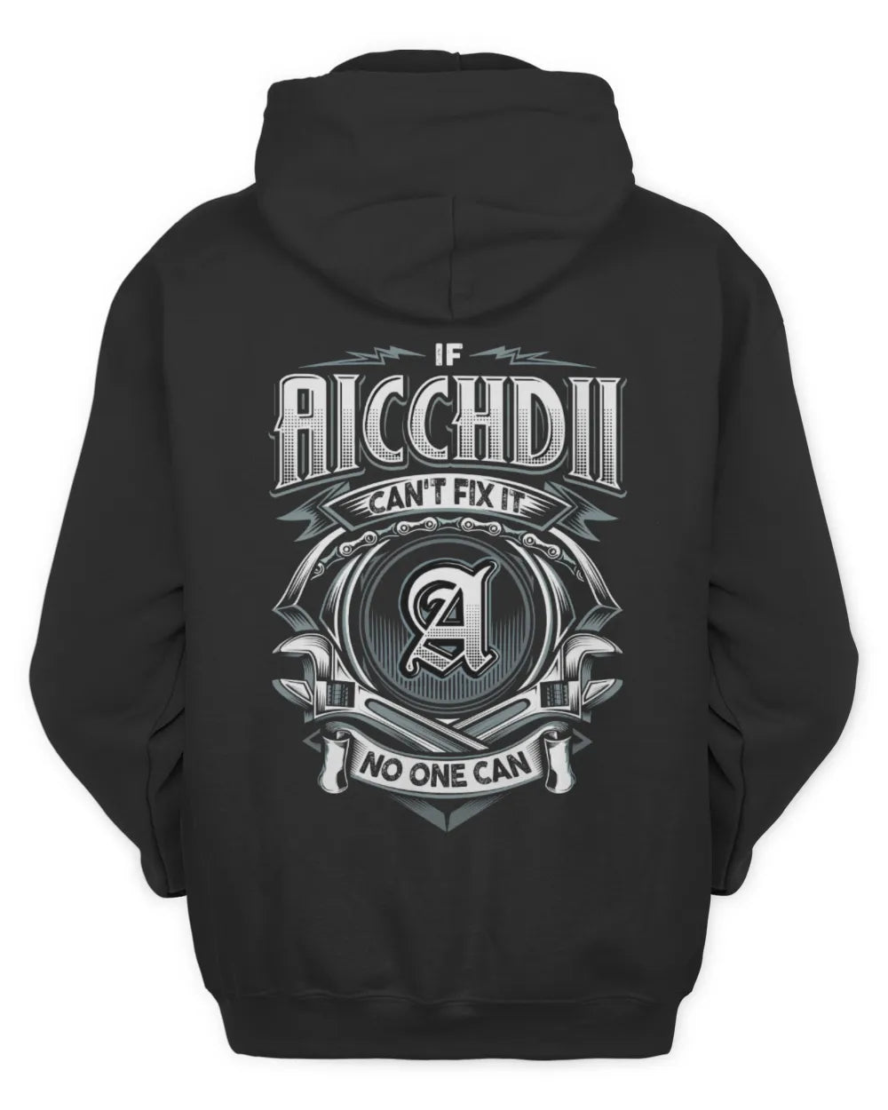 AICCHDII AP81-K4-626 - Personalized Ahmed Quote Apparel “If Ahmed Can't Fix It, No One Can” - Unisex Hoodie - Black