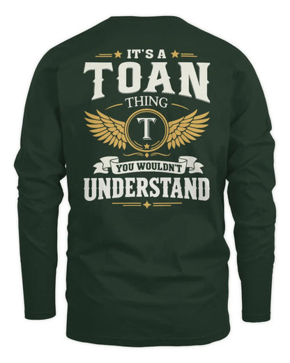 TOAN KT06-M008 It’s a [NAME] Thing – You Wouldn’t Understand | Personalized Vintage T-Shirt - Men's Long Sleeved T-Shirt - Forest Green