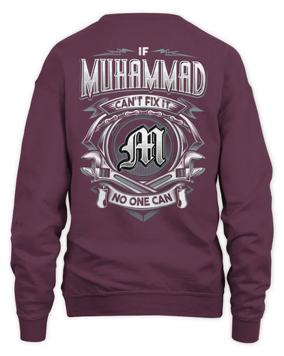 MUHAMMAD AP81-K4-626 - Personalized Ahmed Quote Apparel “If Ahmed Can't Fix It, No One Can” - Unisex Sweatshirt - Maroon