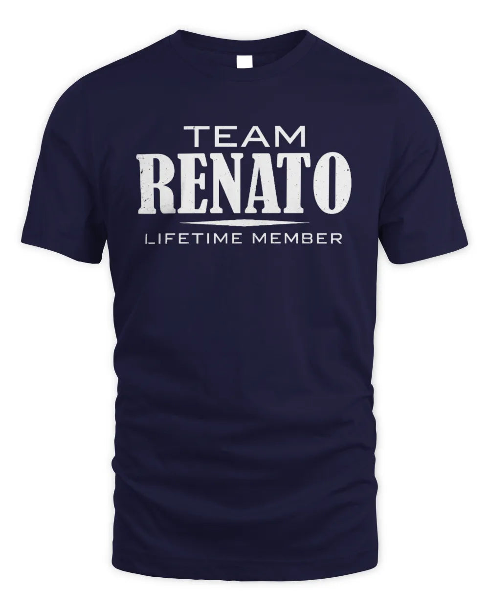 RENATO BL62-K4-128 - Personalized “Team NAME Lifetime Member” - Unisex Standard T-Shirt - Navy