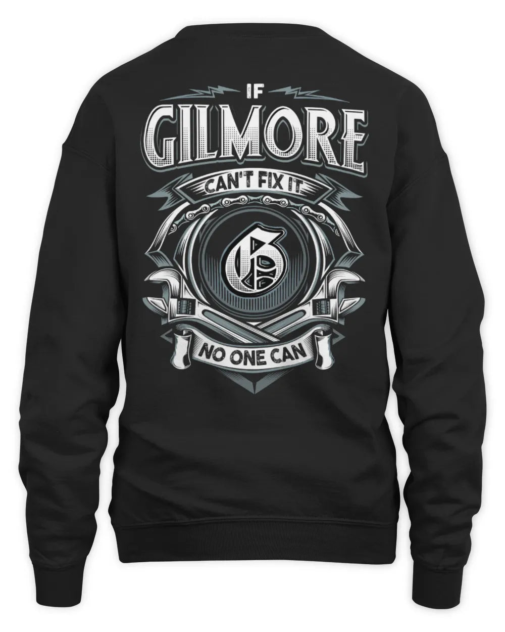 GILMORE AP81-K4-626 - Personalized Ahmed Quote Apparel “If Ahmed Can't Fix It, No One Can” - Unisex Sweatshirt - Black