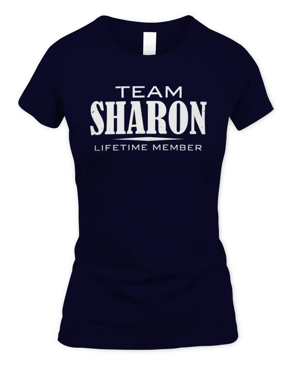 SHARON BL62-K4-128 - Personalized “Team NAME Lifetime Member” - Women's Standard T-Shirt - Navy