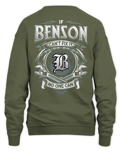 BENSON AP81-K4-626 - Personalized Ahmed Quote Apparel “If Ahmed Can't Fix It, No One Can” - Unisex Sweatshirt - Military Green