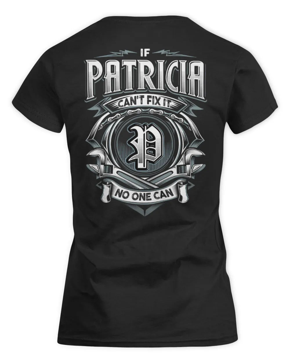 PATRICIA AP81-K4-626 - Personalized Ahmed Quote Apparel “If Ahmed Can't Fix It, No One Can” - Women's Standard T-Shirt - Black