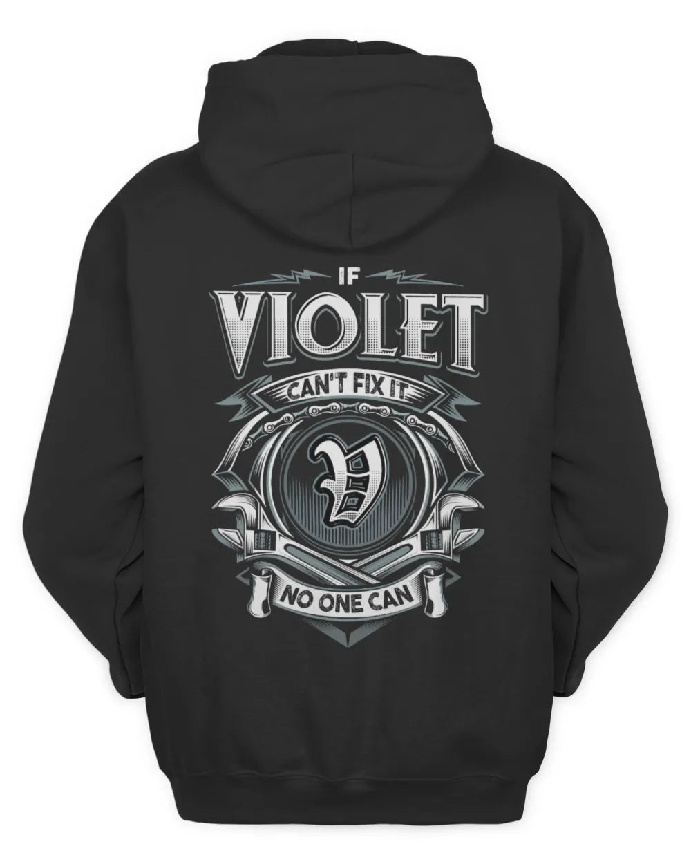 VIOLET AP81-K4-626 - Personalized Ahmed Quote Apparel “If Ahmed Can't Fix It, No One Can” - Unisex Hoodie - Black