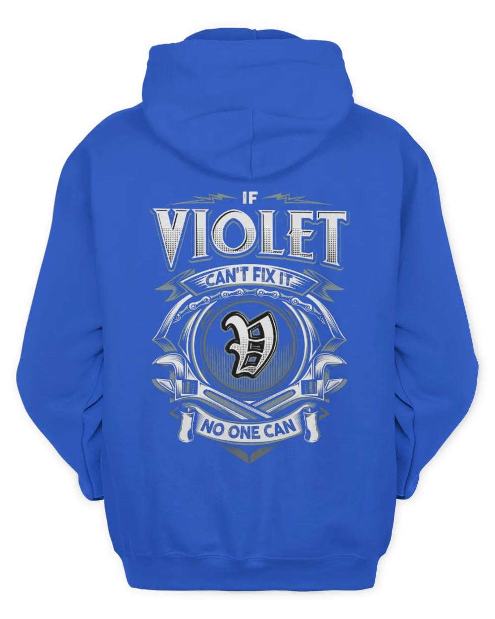 VIOLET AP81-K4-626 - Personalized Ahmed Quote Apparel “If Ahmed Can't Fix It, No One Can” - Unisex Hoodie - Royal