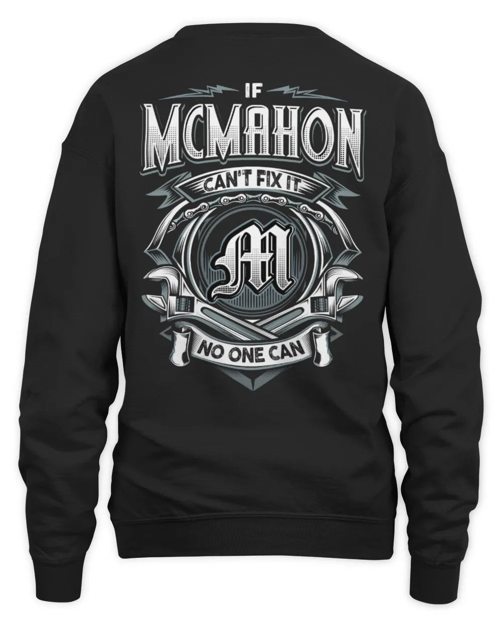 MCMAHON AP81-K4-626 - Personalized Ahmed Quote Apparel “If Ahmed Can't Fix It, No One Can” - Unisex Sweatshirt - Black