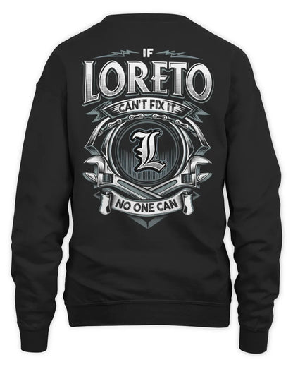 LORETO AP81-K4-626 - Personalized Ahmed Quote Apparel “If Ahmed Can't Fix It, No One Can” - Unisex Sweatshirt - Black