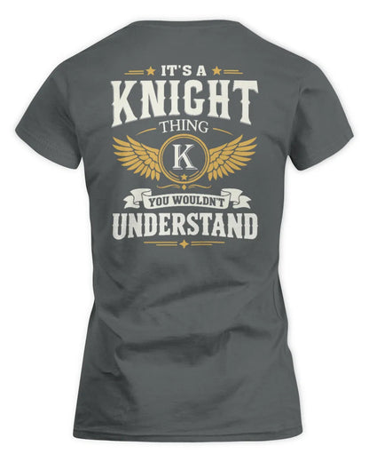 KNIGHT KT06-M008 It’s a [NAME] Thing – You Wouldn’t Understand | Personalized Vintage T-Shirt - Women's Standard T-Shirt - Charcoal