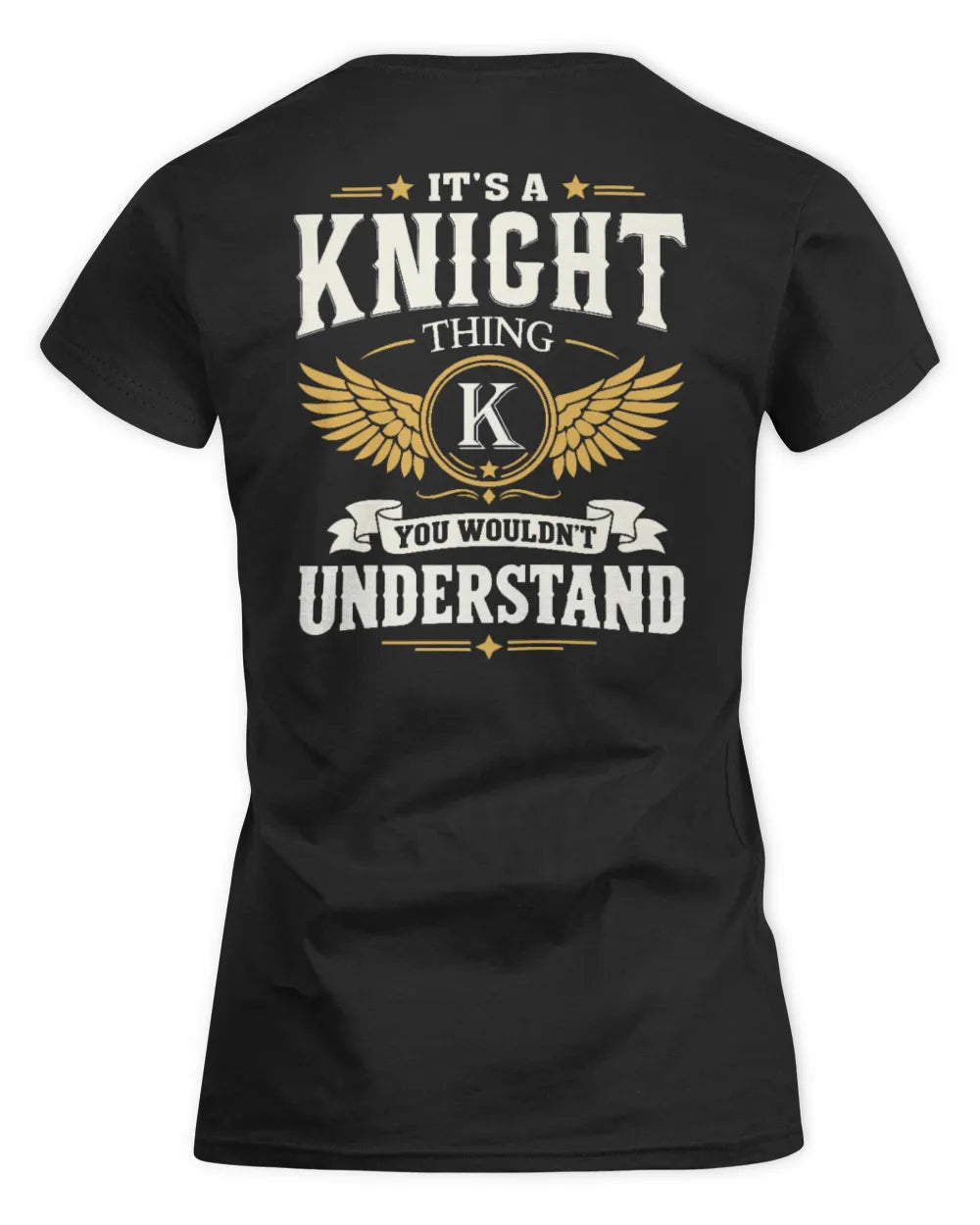 KNIGHT KT06-M008 It’s a [NAME] Thing – You Wouldn’t Understand | Personalized Vintage T-Shirt - Women's Standard T-Shirt - Black