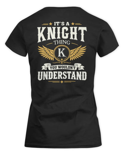 KNIGHT KT06-M008 It’s a [NAME] Thing – You Wouldn’t Understand | Personalized Vintage T-Shirt - Women's Standard T-Shirt - Black
