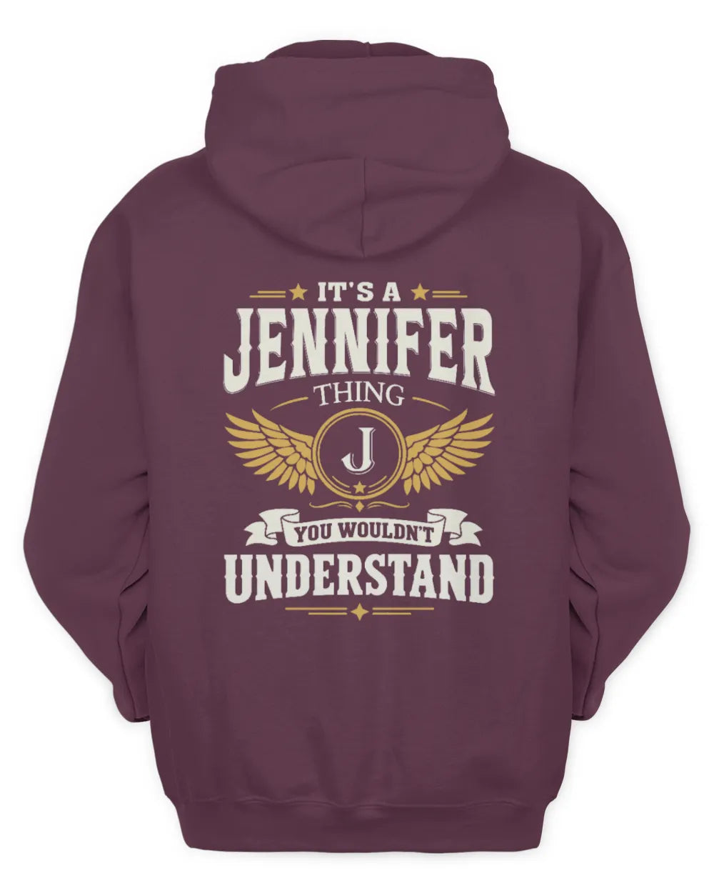 JENNIFER KT06-M008 It’s a [NAME] Thing – You Wouldn’t Understand | Personalized Vintage T-Shirt - Unisex Hoodie - Maroon
