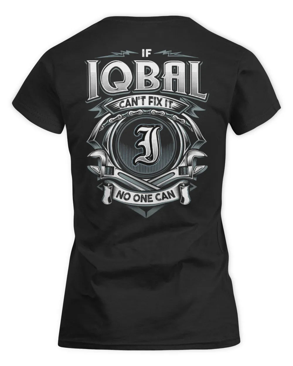 IQBAL AP81-K4-626 - Personalized Ahmed Quote Apparel “If Ahmed Can't Fix It, No One Can” - Women's Standard T-Shirt - Black