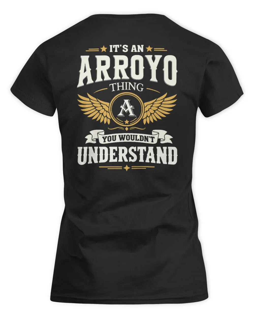 ARROYO KT06-M008 It’s a [NAME] Thing – You Wouldn’t Understand | Personalized Vintage T-Shirt - Women's Standard T-Shirt - Black