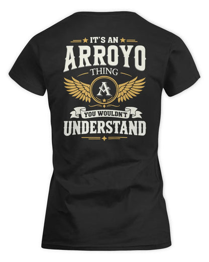 ARROYO KT06-M008 It’s a [NAME] Thing – You Wouldn’t Understand | Personalized Vintage T-Shirt - Women's Standard T-Shirt - Black