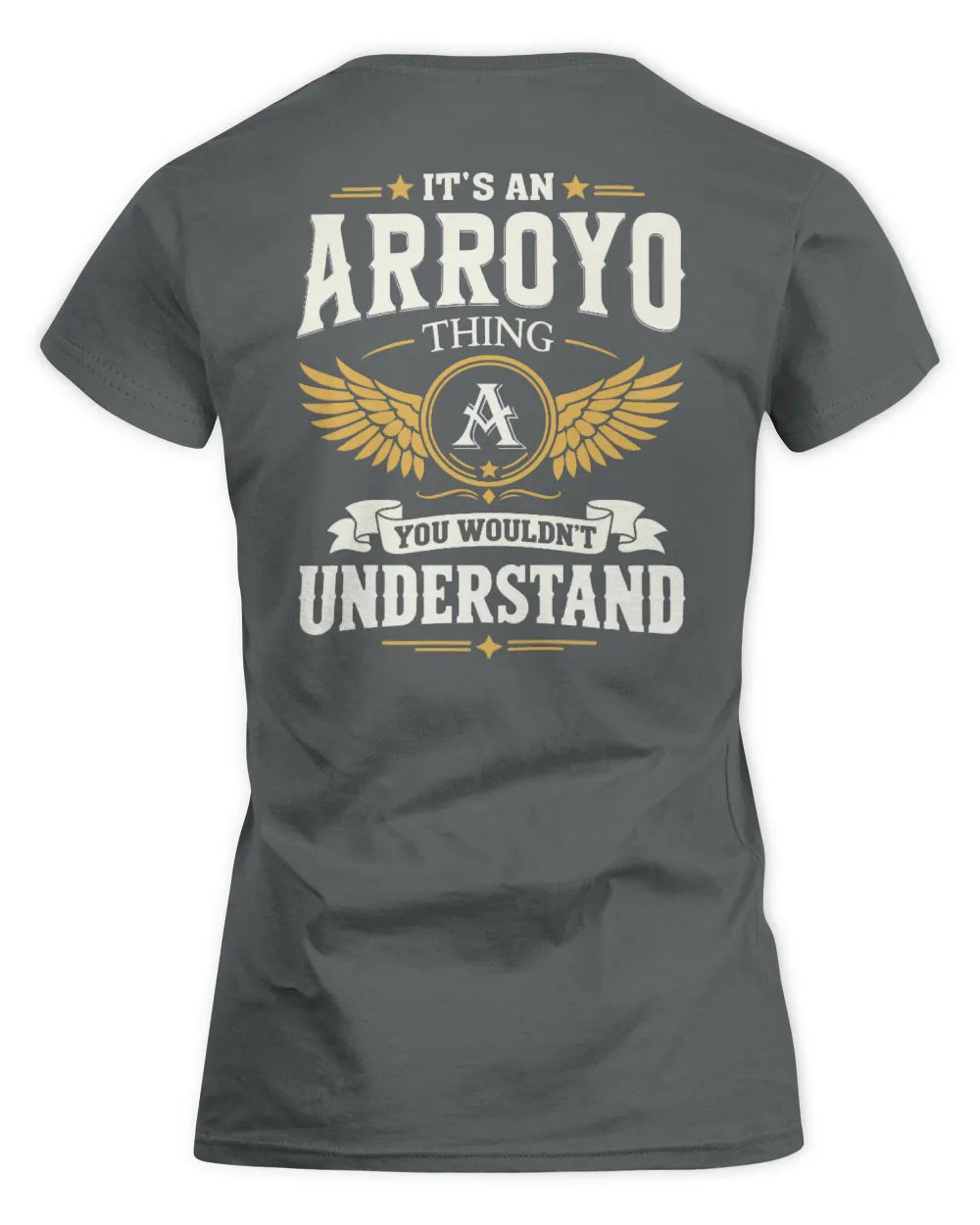 ARROYO KT06-M008 It’s a [NAME] Thing – You Wouldn’t Understand | Personalized Vintage T-Shirt - Women's Standard T-Shirt - Charcoal