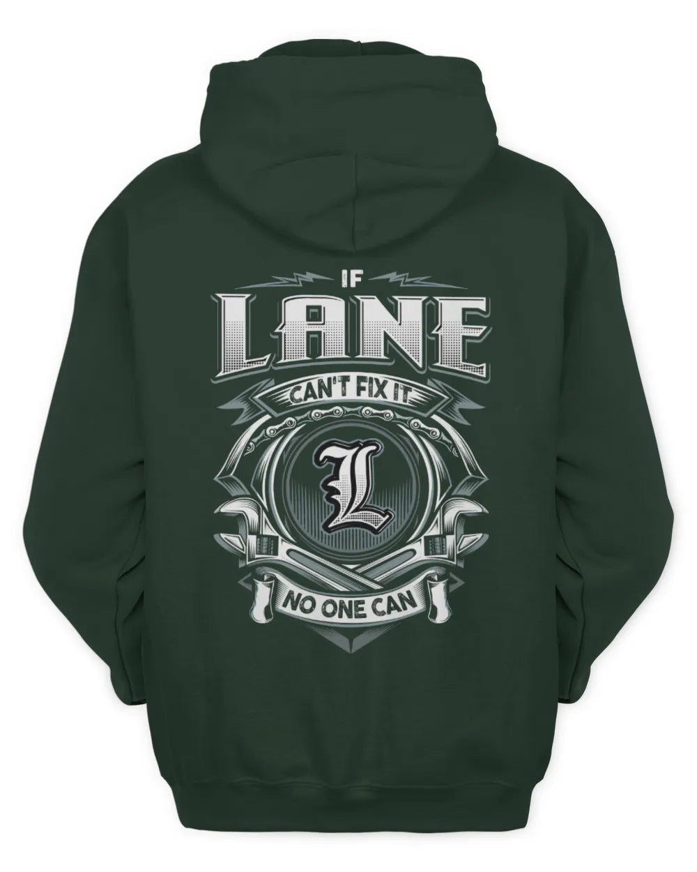 LANE AP81-K4-626 - Personalized Ahmed Quote Apparel “If Ahmed Can't Fix It, No One Can” - Unisex Hoodie - Forest Green