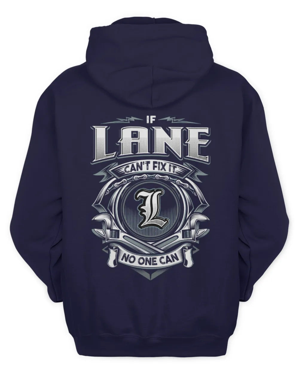LANE AP81-K4-626 - Personalized Ahmed Quote Apparel “If Ahmed Can't Fix It, No One Can” - Unisex Hoodie - Navy