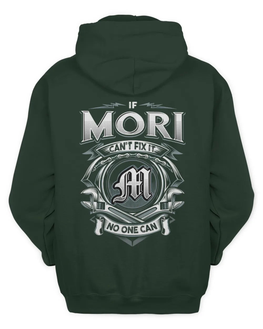 MORI AP81-K4-626 - Personalized Ahmed Quote Apparel “If Ahmed Can't Fix It, No One Can” - Unisex Hoodie - Forest Green