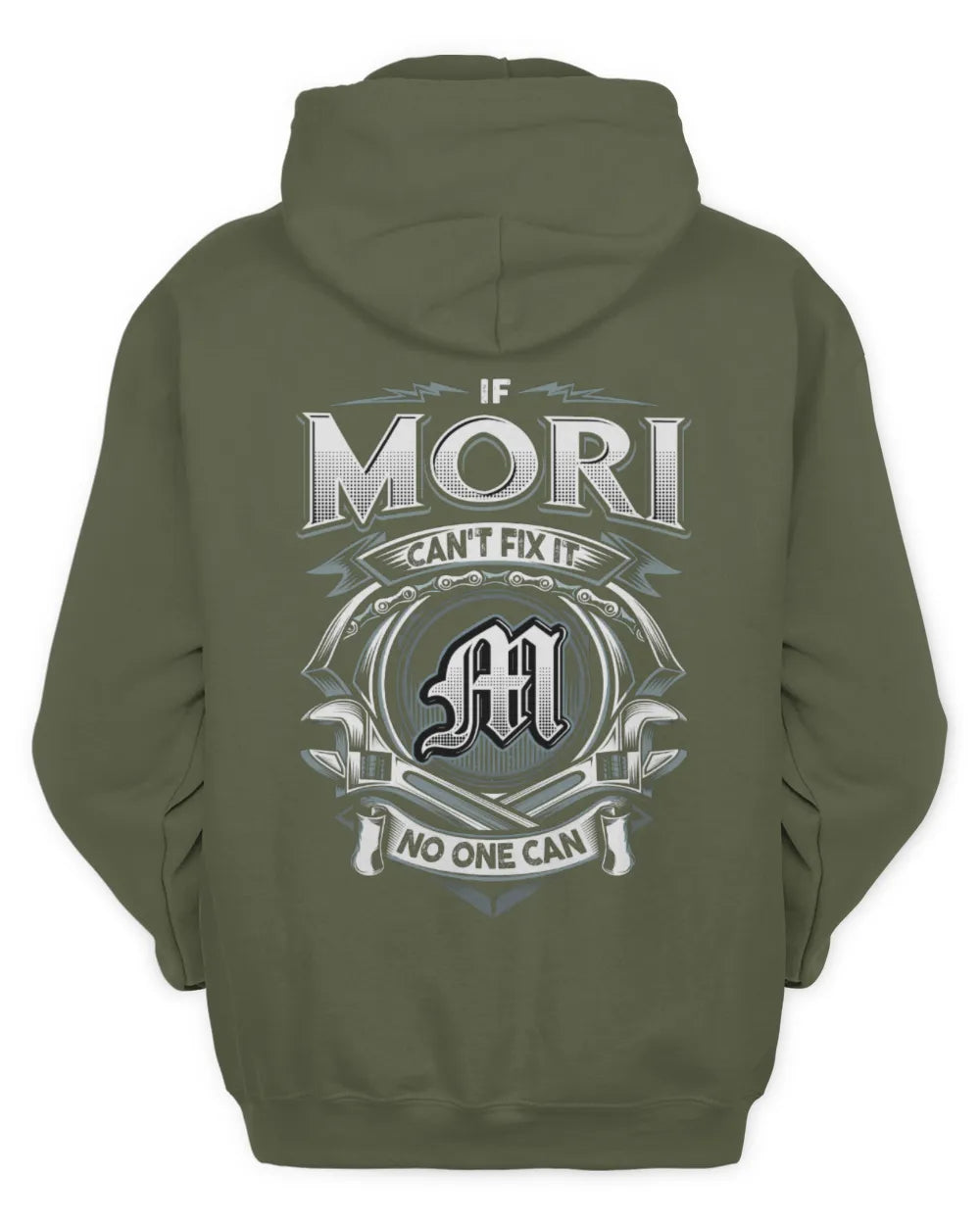 MORI AP81-K4-626 - Personalized Ahmed Quote Apparel “If Ahmed Can't Fix It, No One Can” - Unisex Hoodie - Military Green