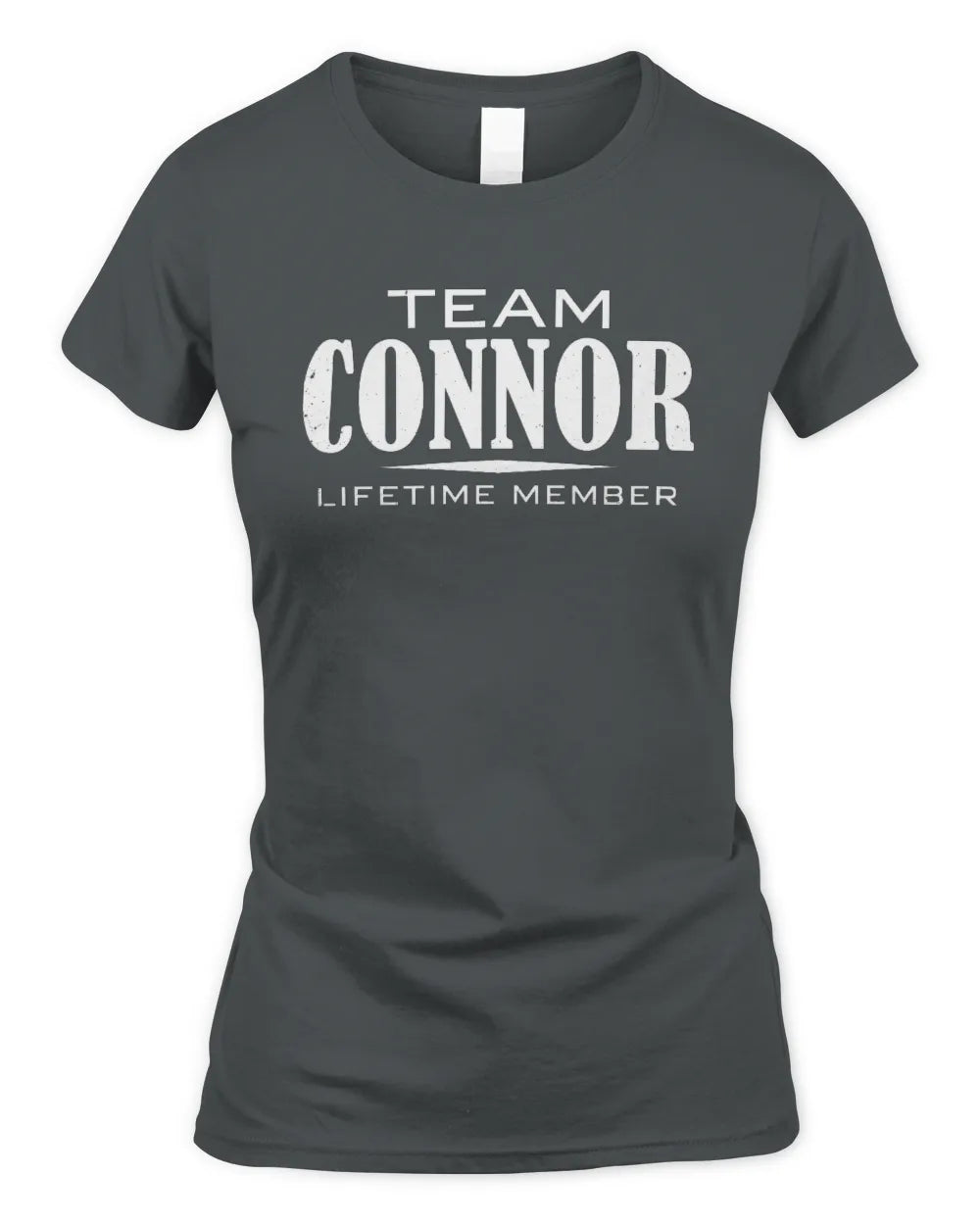 CONNOR BL62-K4-128 - Personalized “Team NAME Lifetime Member” - Women's Standard T-Shirt - Charcoal