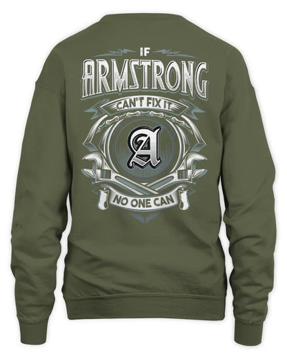 ARMSTRONG AP81-K4-626 - Personalized Ahmed Quote Apparel “If Ahmed Can't Fix It, No One Can” - Unisex Sweatshirt - Military Green