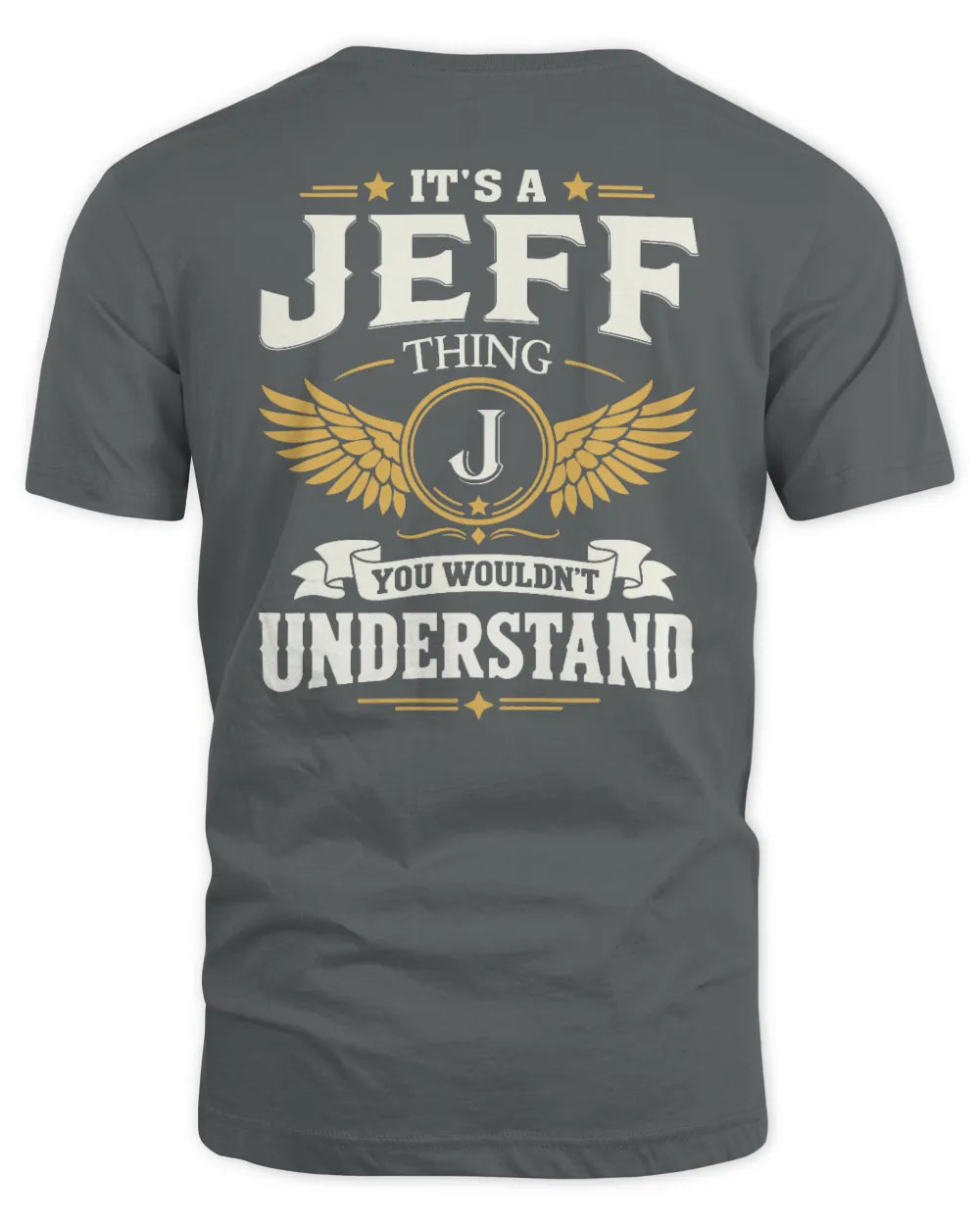 JEFF KT06-M008 It’s a [NAME] Thing – You Wouldn’t Understand | Personalized Vintage T-Shirt - Unisex Standard T-Shirt - Charcoal