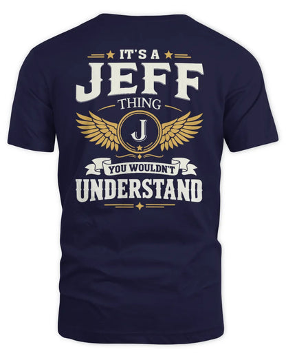 JEFF KT06-M008 It’s a [NAME] Thing – You Wouldn’t Understand | Personalized Vintage T-Shirt - Unisex Standard T-Shirt - Navy