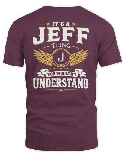 JEFF KT06-M008 It’s a [NAME] Thing – You Wouldn’t Understand | Personalized Vintage T-Shirt - Unisex Standard T-Shirt - Maroon