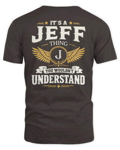 JEFF KT06-M008 It’s a [NAME] Thing – You Wouldn’t Understand | Personalized Vintage T-Shirt - Unisex Standard T-Shirt - Dark Chocolate