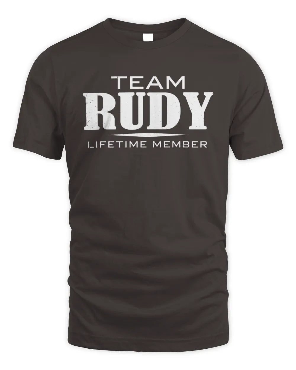 RUDY BL62-K4-128 - Personalized “Team NAME Lifetime Member” - Unisex Standard T-Shirt - Dark Chocolate