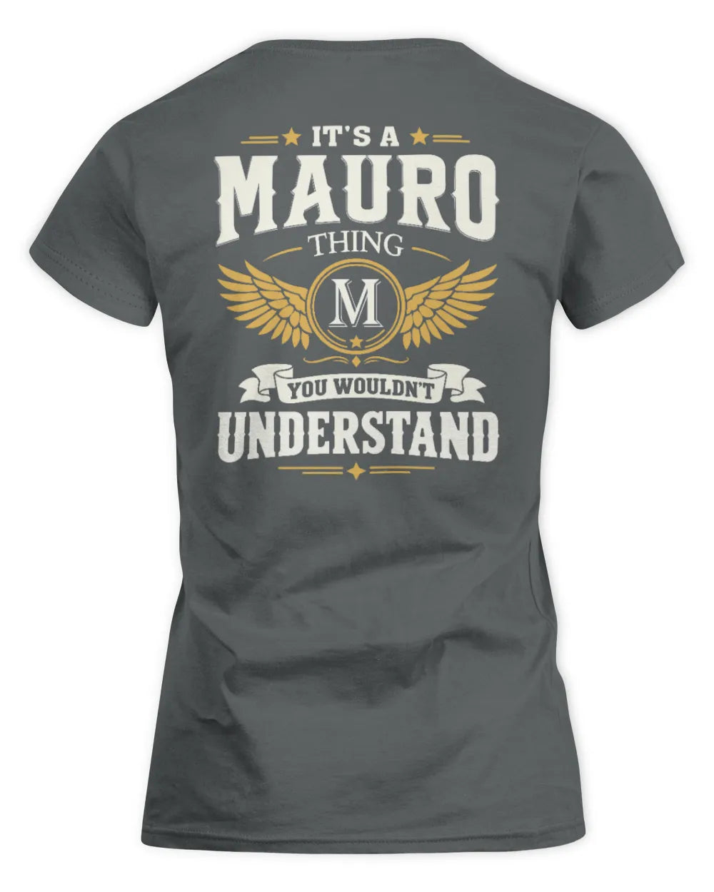 MAURO KT06-M008 It’s a [NAME] Thing – You Wouldn’t Understand | Personalized Vintage T-Shirt - Women's Standard T-Shirt - Charcoal