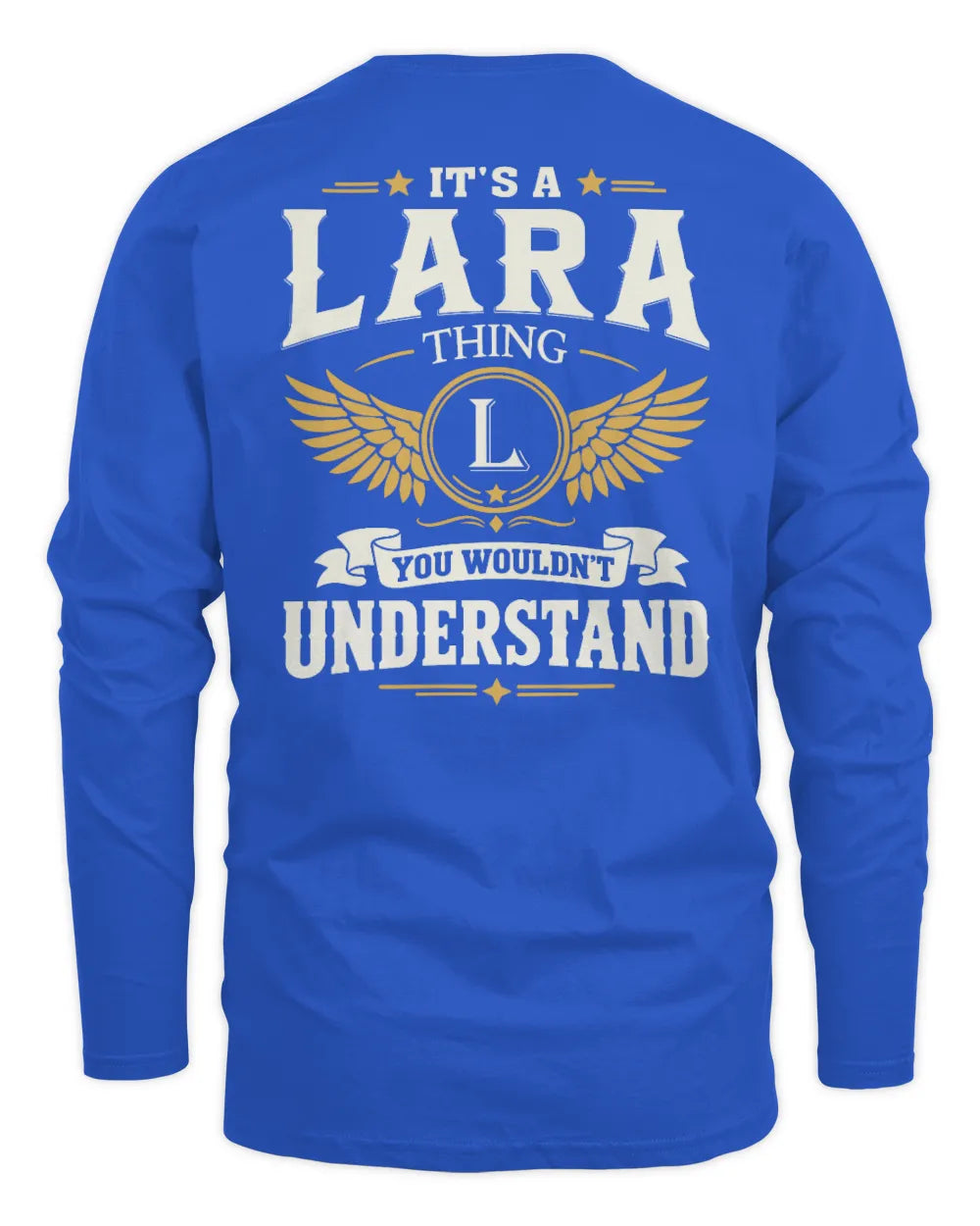 LARA KT06-M008 It’s a [NAME] Thing – You Wouldn’t Understand | Personalized Vintage T-Shirt - Men's Long Sleeved T-Shirt - Royal