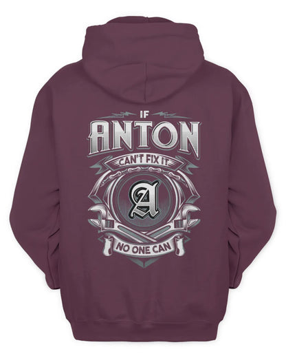 ANTON AP81-K4-626 - Personalized Ahmed Quote Apparel “If Ahmed Can't Fix It, No One Can” - Unisex Hoodie - Maroon