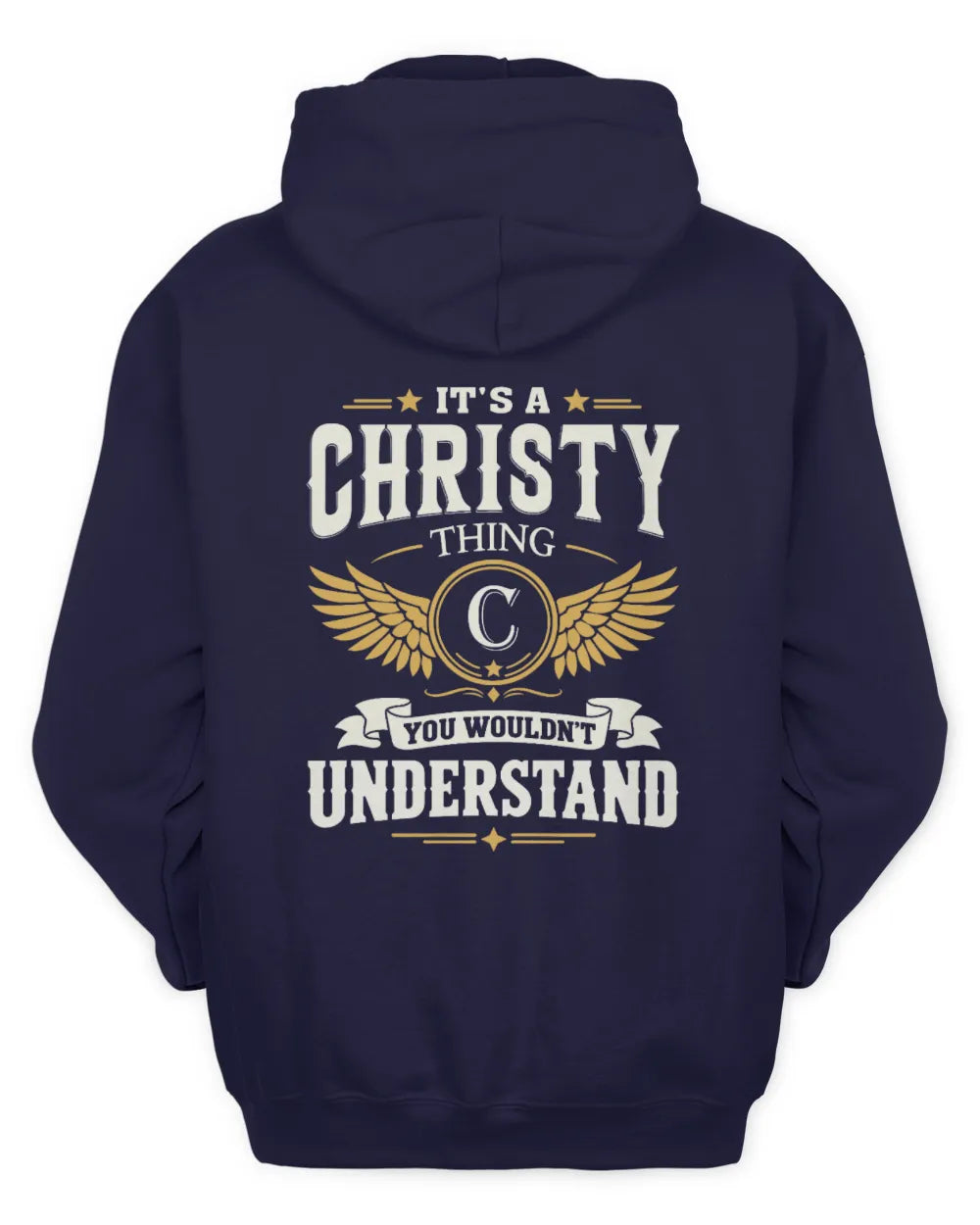 CHRISTY KT06-M008 It’s a [NAME] Thing – You Wouldn’t Understand | Personalized Vintage T-Shirt - Unisex Hoodie - Navy