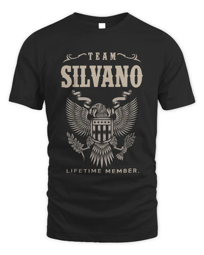 SILVANO TP06-K82 – Personalized Classic Style Apparel “Team NAME Lifetime Member” - Unisex Standard T-Shirt - Black