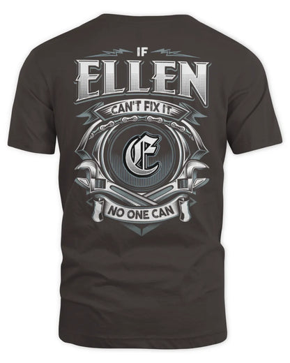ELLEN AP81-K4-626 - Personalized Ahmed Quote Apparel “If Ahmed Can't Fix It, No One Can” - Unisex Standard T-Shirt - Dark Chocolate