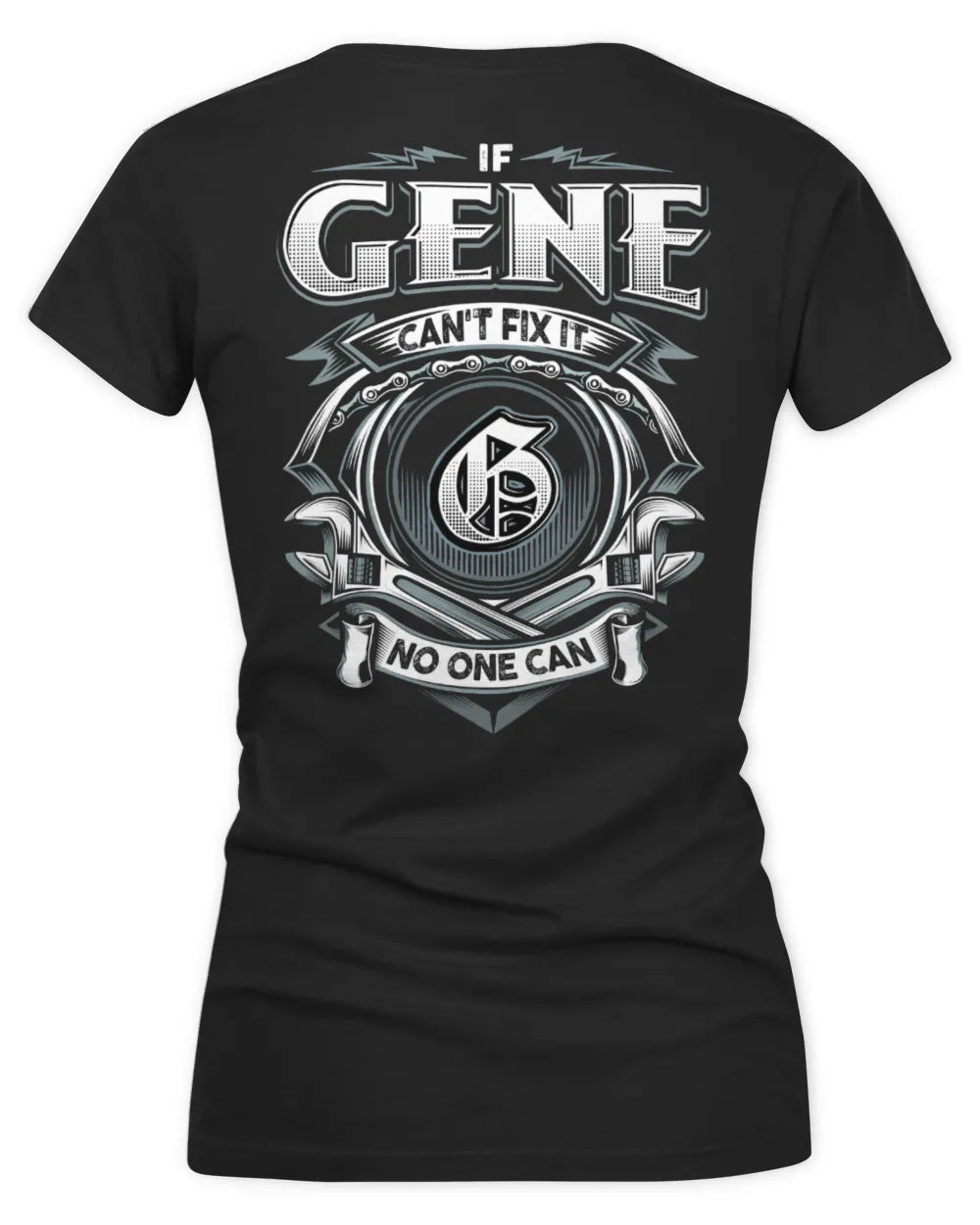 GENE AP81-K4-626 - Personalized Ahmed Quote Apparel “If Ahmed Can't Fix It, No One Can” - Women's V-Neck T-Shirt - Black