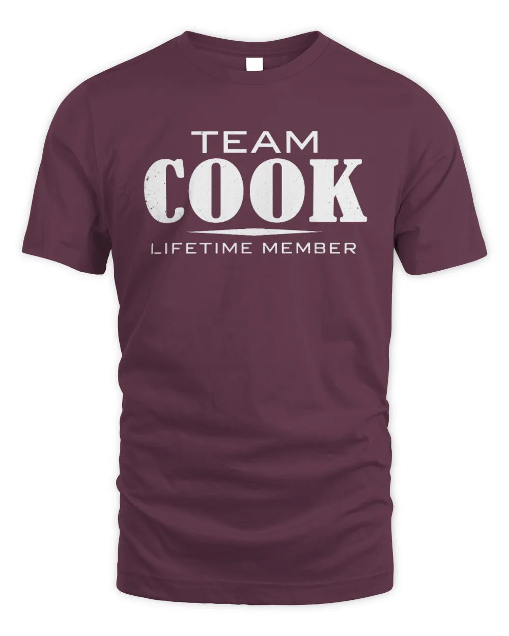 COOK BL62-K4-128 - Personalized “Team NAME Lifetime Member” - Unisex Standard T-Shirt - Maroon
