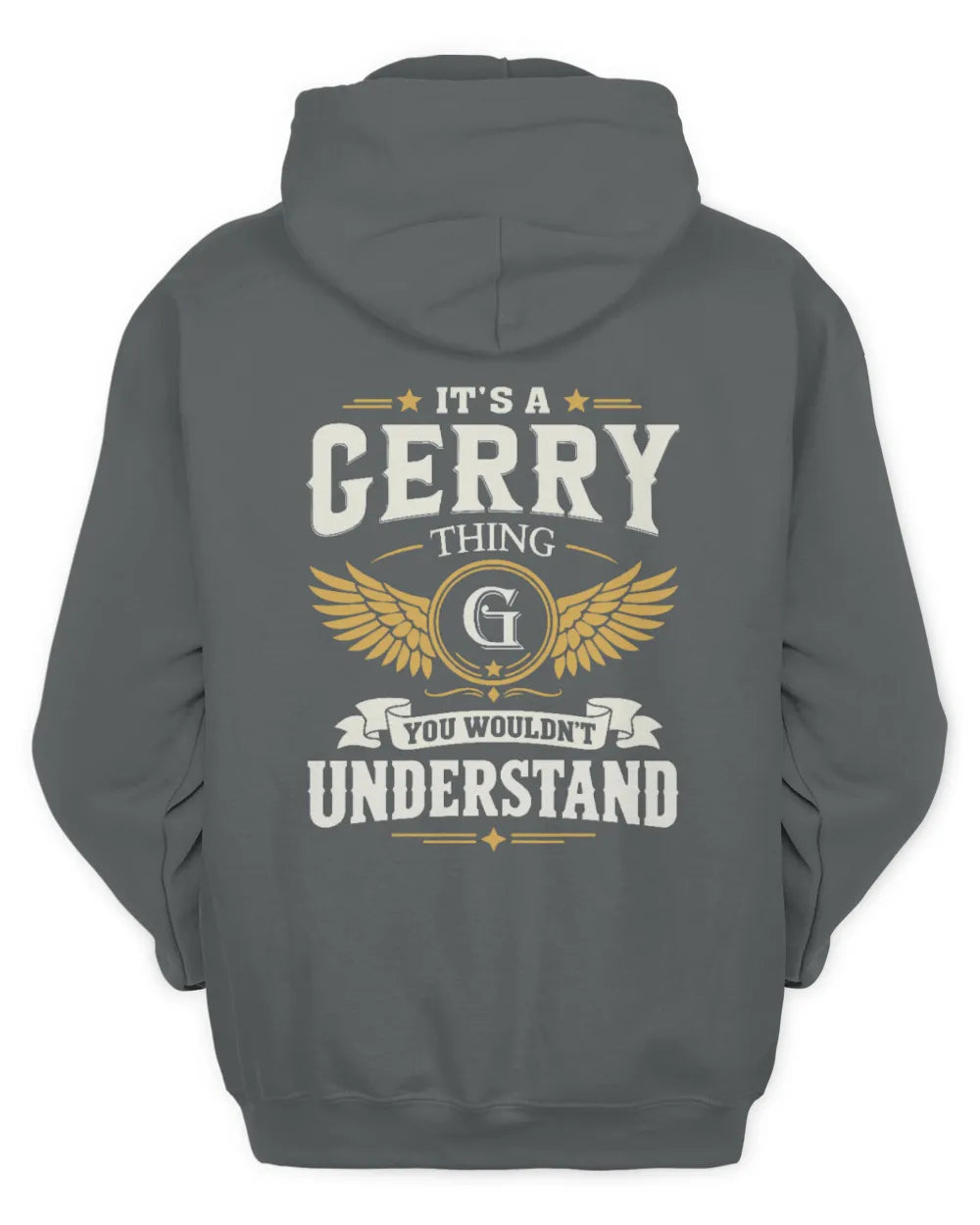 GERRY KT06-M008 It’s a [NAME] Thing – You Wouldn’t Understand | Personalized Vintage T-Shirt - Unisex Hoodie - Charcoal