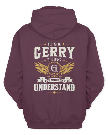 GERRY KT06-M008 It’s a [NAME] Thing – You Wouldn’t Understand | Personalized Vintage T-Shirt - Unisex Hoodie - Maroon