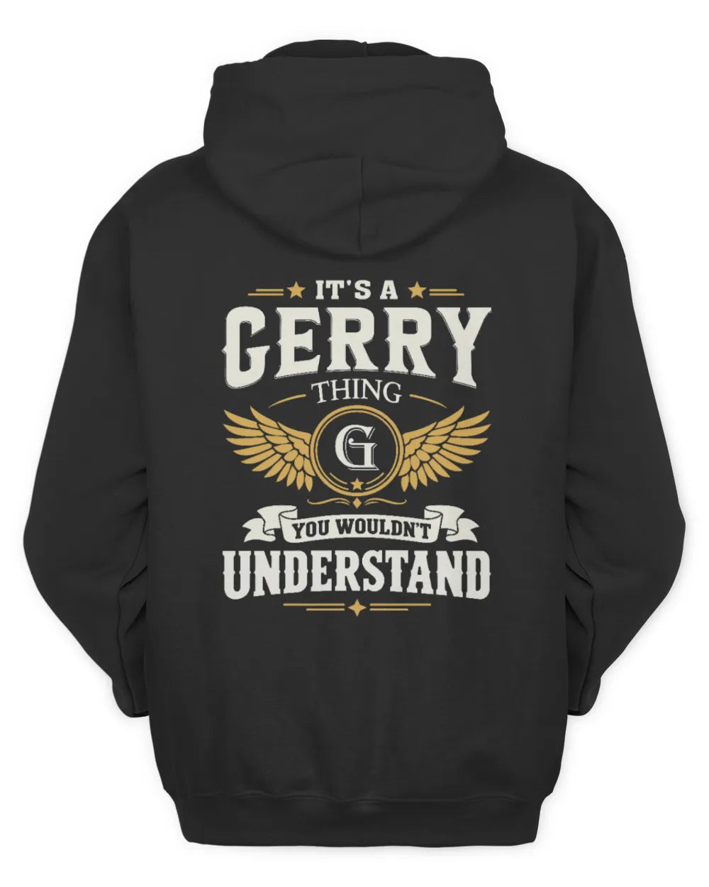 GERRY KT06-M008 It’s a [NAME] Thing – You Wouldn’t Understand | Personalized Vintage T-Shirt - Unisex Hoodie - Black