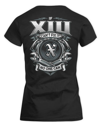 XIU AP81-K4-626 - Personalized Ahmed Quote Apparel “If Ahmed Can't Fix It, No One Can” - Women's Standard T-Shirt - Black