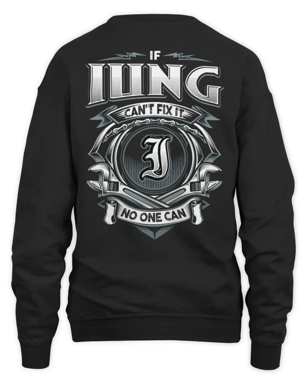 IUNG AP81-K4-626 - Personalized Ahmed Quote Apparel “If Ahmed Can't Fix It, No One Can” - Unisex Sweatshirt - Black